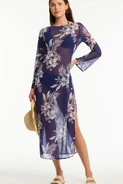 Aloha Mesh Long Dress