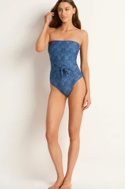Denny Scarf Tie Bandeau One Piece