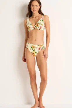 Juliette Mid Rise Ruched Pant