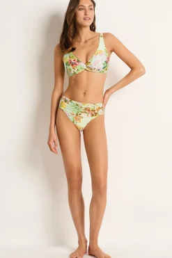 Olympia Mid Rise Ruched Pant