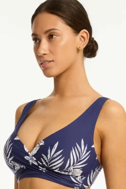 Aloha Cross Front Multifit Bra Top