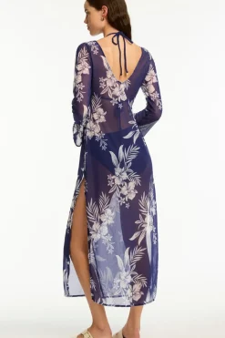 Aloha Mesh Long Dress