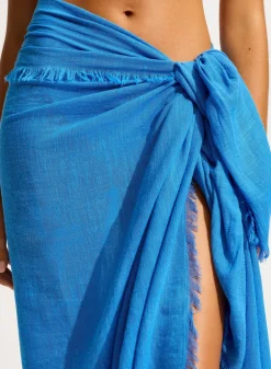 Beach Edit Textured Cotton Beach Wrap