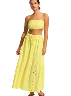 Broderie Maxi Skirt
