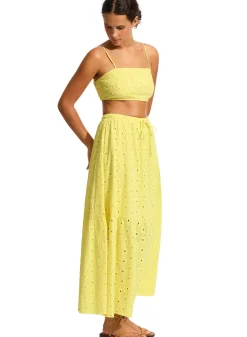 Broderie Maxi Skirt