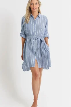 Chains Button Through Dress