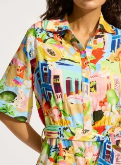 Cuba Mini Shirt Dress