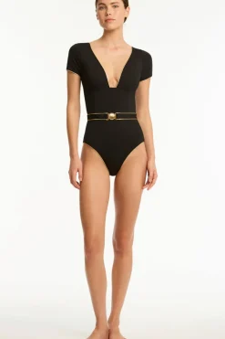 India Hicks Piper Short Sleeve One Piece