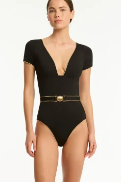 India Hicks Piper Short Sleeve One Piece