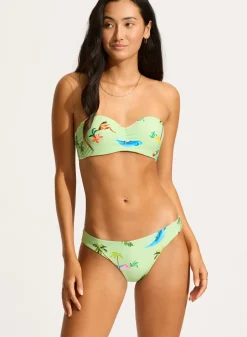 Isla Palm Reversible Hipster Pant