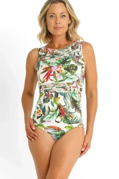 Meka Mesh High Neck Mastectomy One Piece