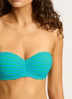Mesh Effect Bustier Bandeau