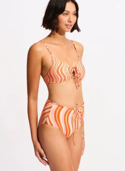 Mod Squad Drawstring Keyhole Bralette
