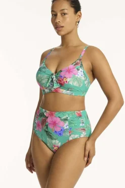 Pacifico High Waist Gathered Side Pant