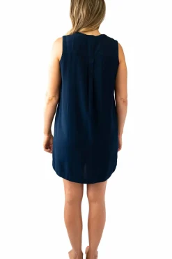 Sally Sleeveless Shirt Dress