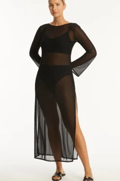 Surf Mesh Long Dress
