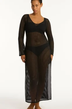 Surf Mesh Long Dress
